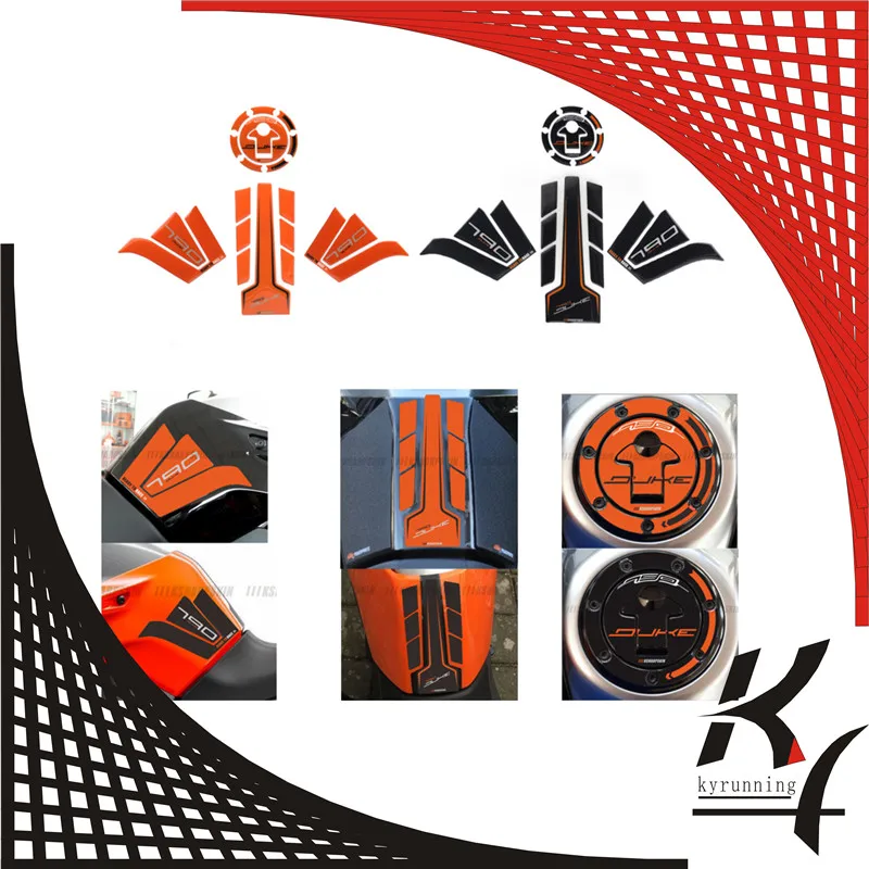 ADESIVI 3D наклейка эмблема предохранительный бак Pad stompgrip для KTM DUKE790 DUKE 790 2017