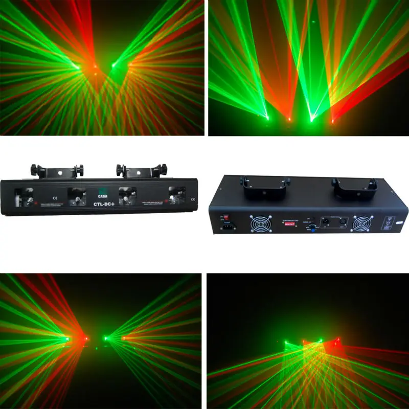 4 head Red+Green Laser Light DMX |