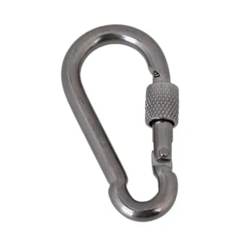 Серебряный M6 61 мм Heavy Duty 304 Нержавеющая сталь Быстрый звено цепи карабин|carabiner