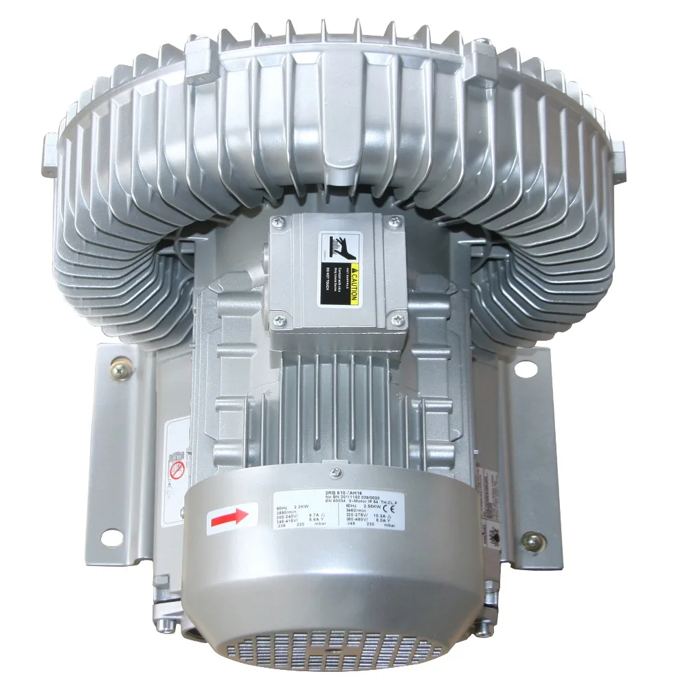 2RB630-7AH26 3KW/4HP высокое давление большой воздушный поток Кольцо Воздуходувка/рыбоводство открытый турбо Воздуходувка/вакуумный насос