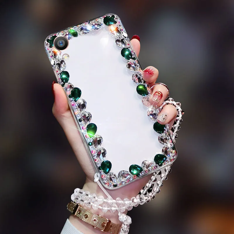 Чехол для Iphone со стразами розовый чехол iphone OPPO A37 защита от пыли | Мобильные