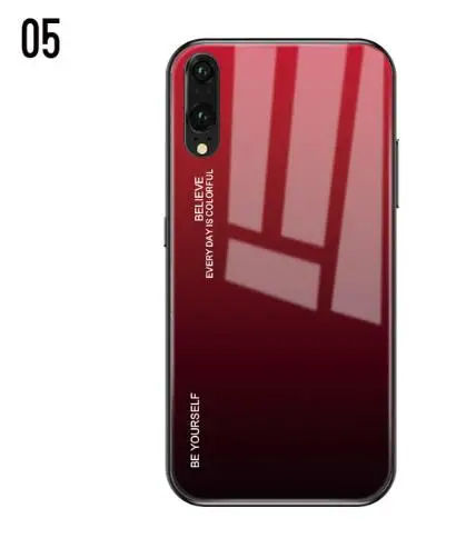 05 Для samsung Galaxy A10 A20 A30 A40 A50 A60 A70 Galaxy S10 Plus S10e чехол из закаленного стекла цветной защитный чехол для телефона - Цвет: 05