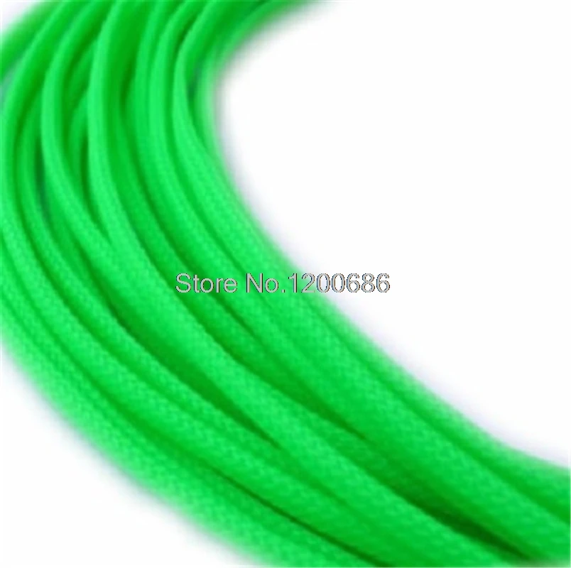 10 м 3 мм 16AWG 18AWG кабель защитный рукав чистая Защита провода черный нейлоновый плетеный кабель рукав PCI-E PSU кабель питания рукав