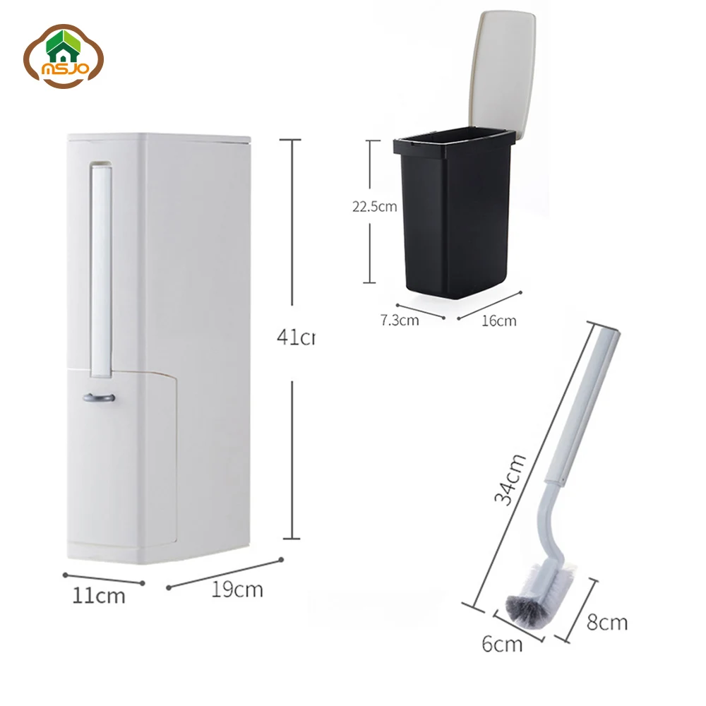 MSJO Набор ершиков для туалета Multi function хранения Organier держатель флип Ручка лайнер