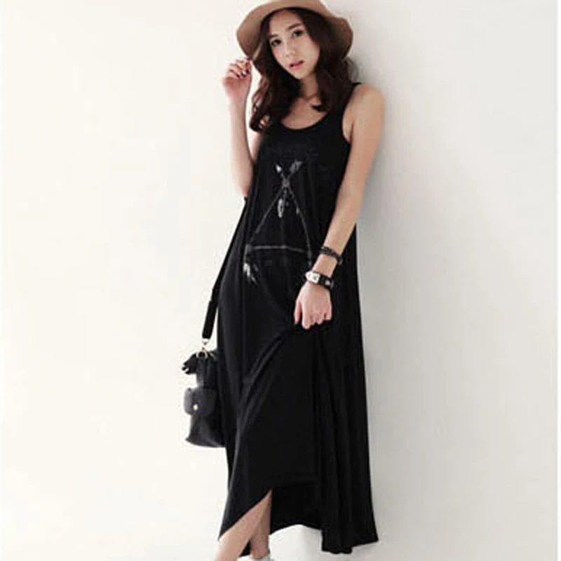 2017 new maternity dress round neck knee long sleeves sleeveless pregnant women dress. | Мать и ребенок