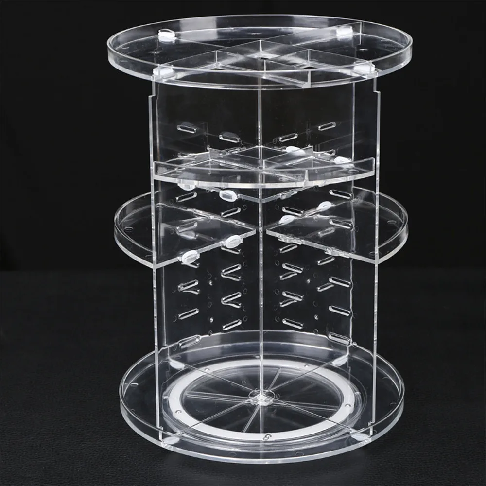 LIYIMENG Portable Transparent Makeup Organizer Storage Box Acrylic Make Up Cosmetic Drawers | Дом и сад