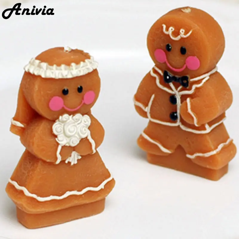 Силиконовая форма имбирный человек любителей плесень рождественское печенье
