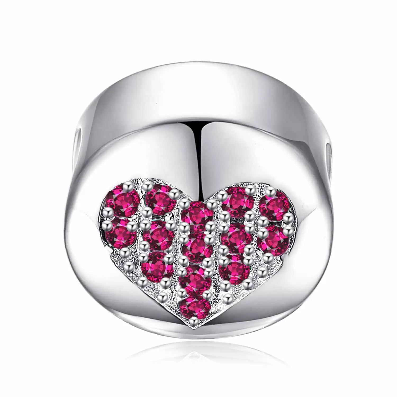 JewelryPalace мира и любви круглый голубой фианит шар с сердечками из бисера Шарм 925
