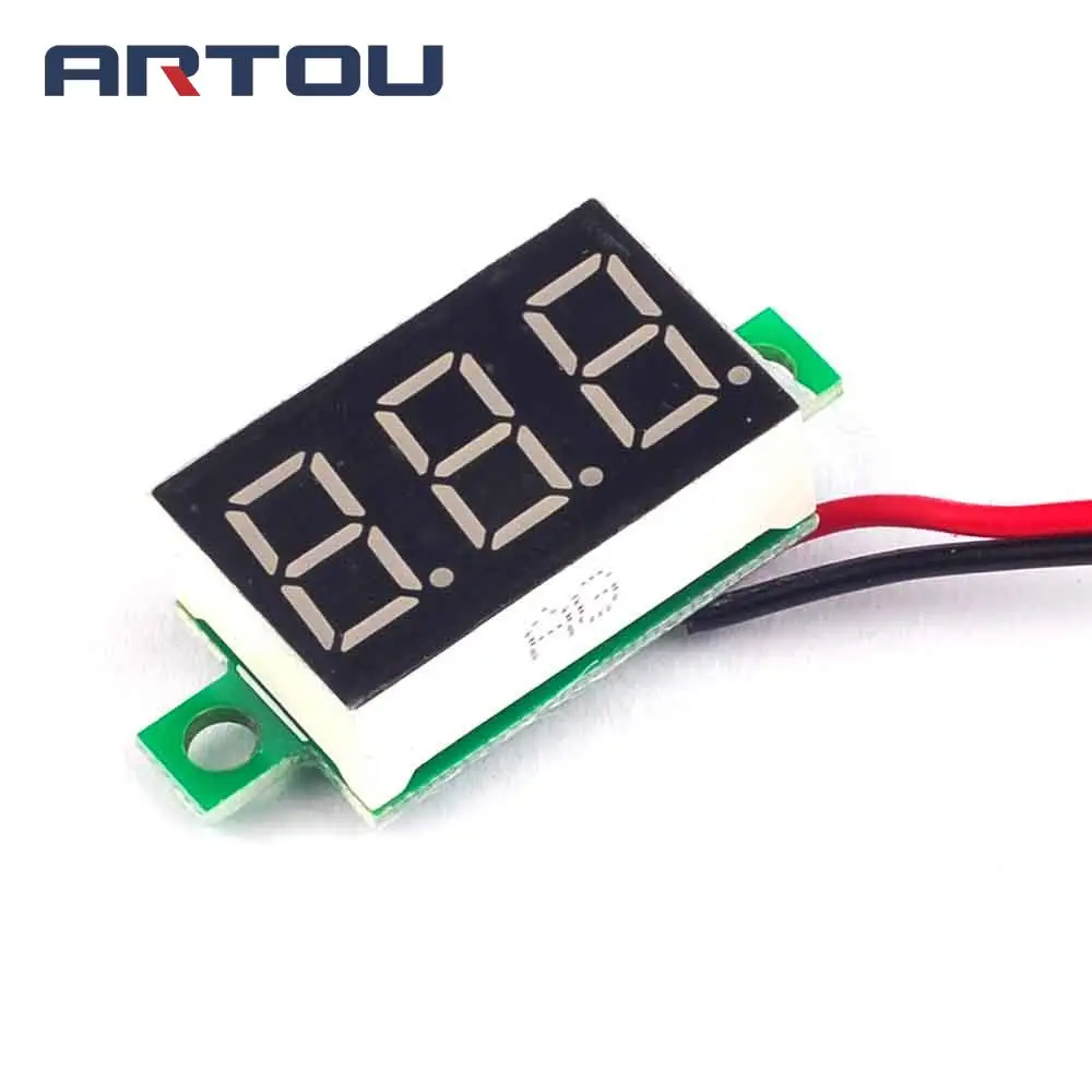 1 шт. цифровой вольтметр постоянного тока 2 7 32 В|led digital|digital ledvoltmeter dc |