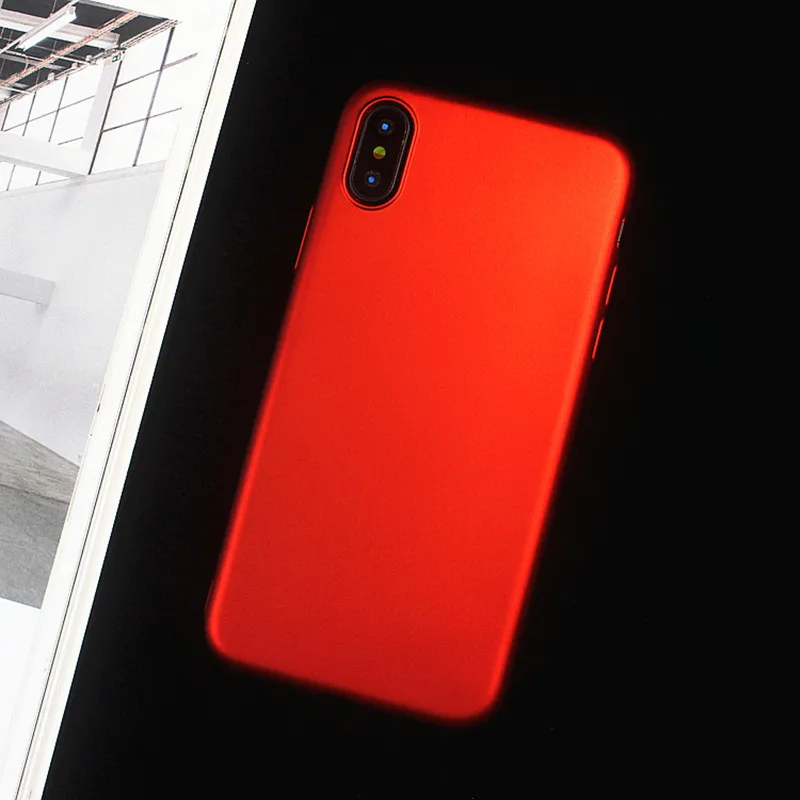 Чехол для iPhone x твердая задняя крышка роскошный красный черный capas iPhonex чехол