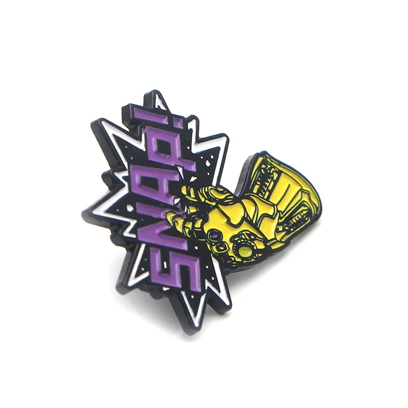 P3755 Dongmanli модные забавные Thanos Infinity Gauntlet крутые металлические эмалированные булавки и броши для нагрудного значка