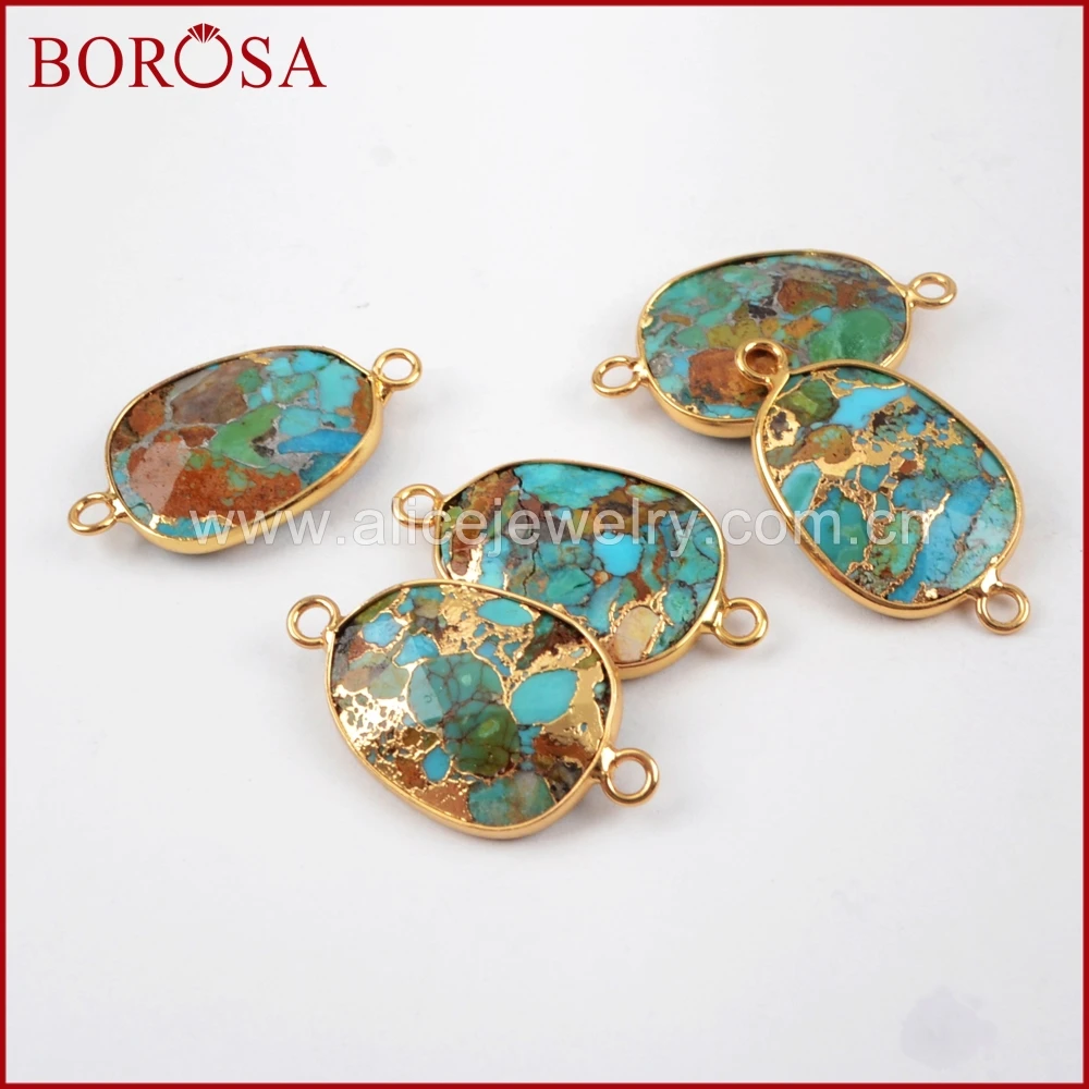 BOROSA 5/10 шт. золотого цвета свободная форма медная фоторазъем медный натуральный