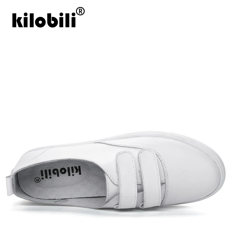Kilobili/2018 г. осенние женские балетки на плоской подошве лоферы из натуральной кожи