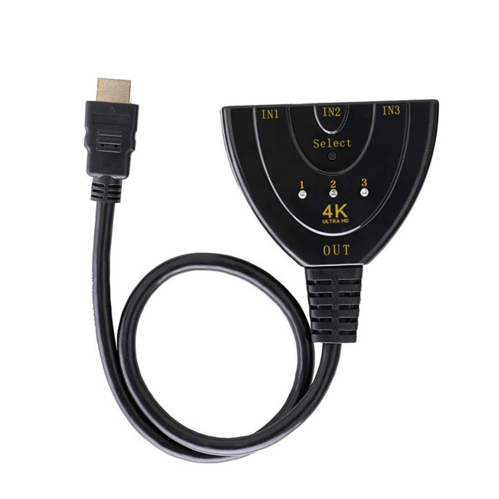 Kvm переключатель Hdmi три в один свиной хвост 3 1 выход 4K * 2K с линейным видео