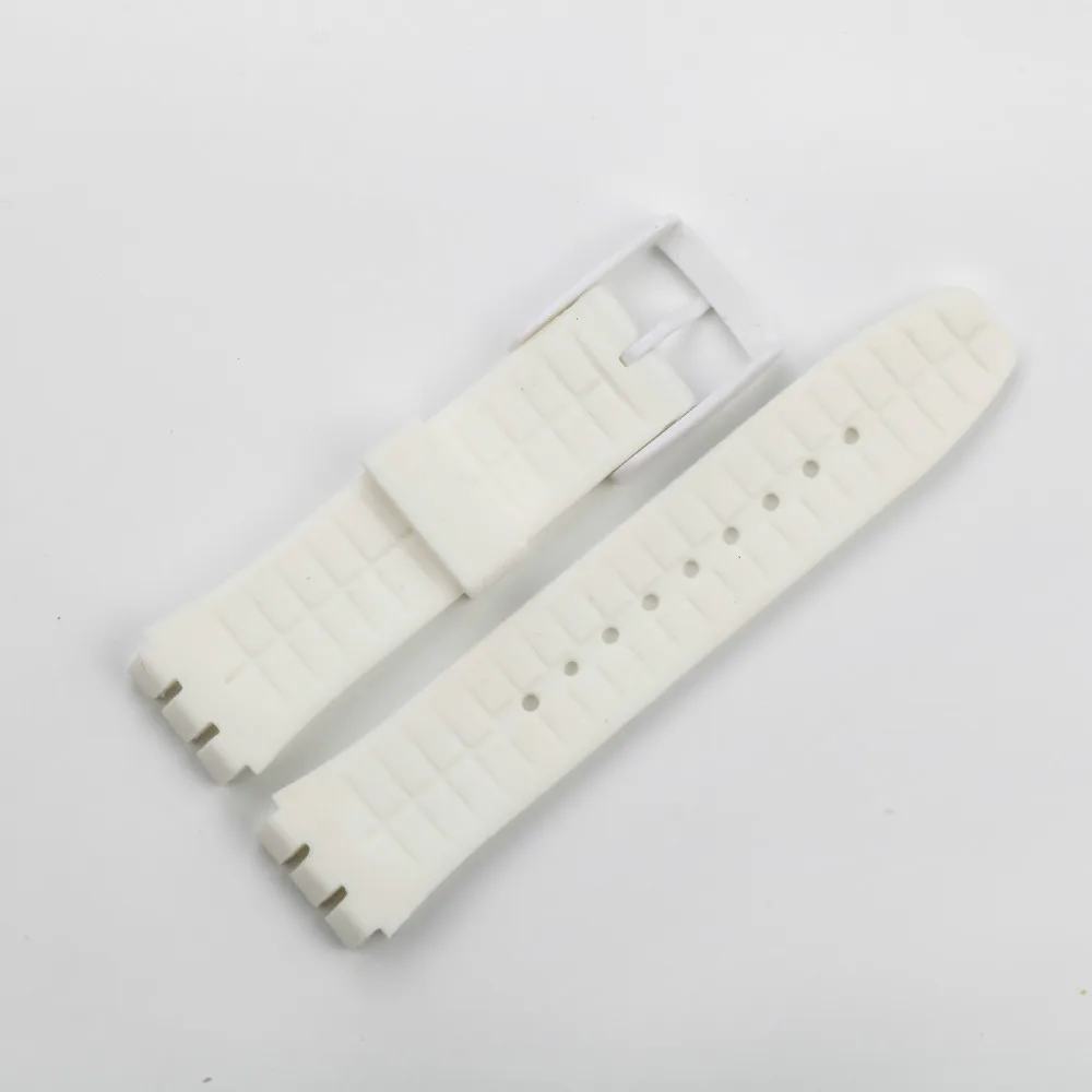 Плюс ремешок мягкий силиконовый сменный для наручных часов Swatch SUUP100 SUUB Ремешок Pin