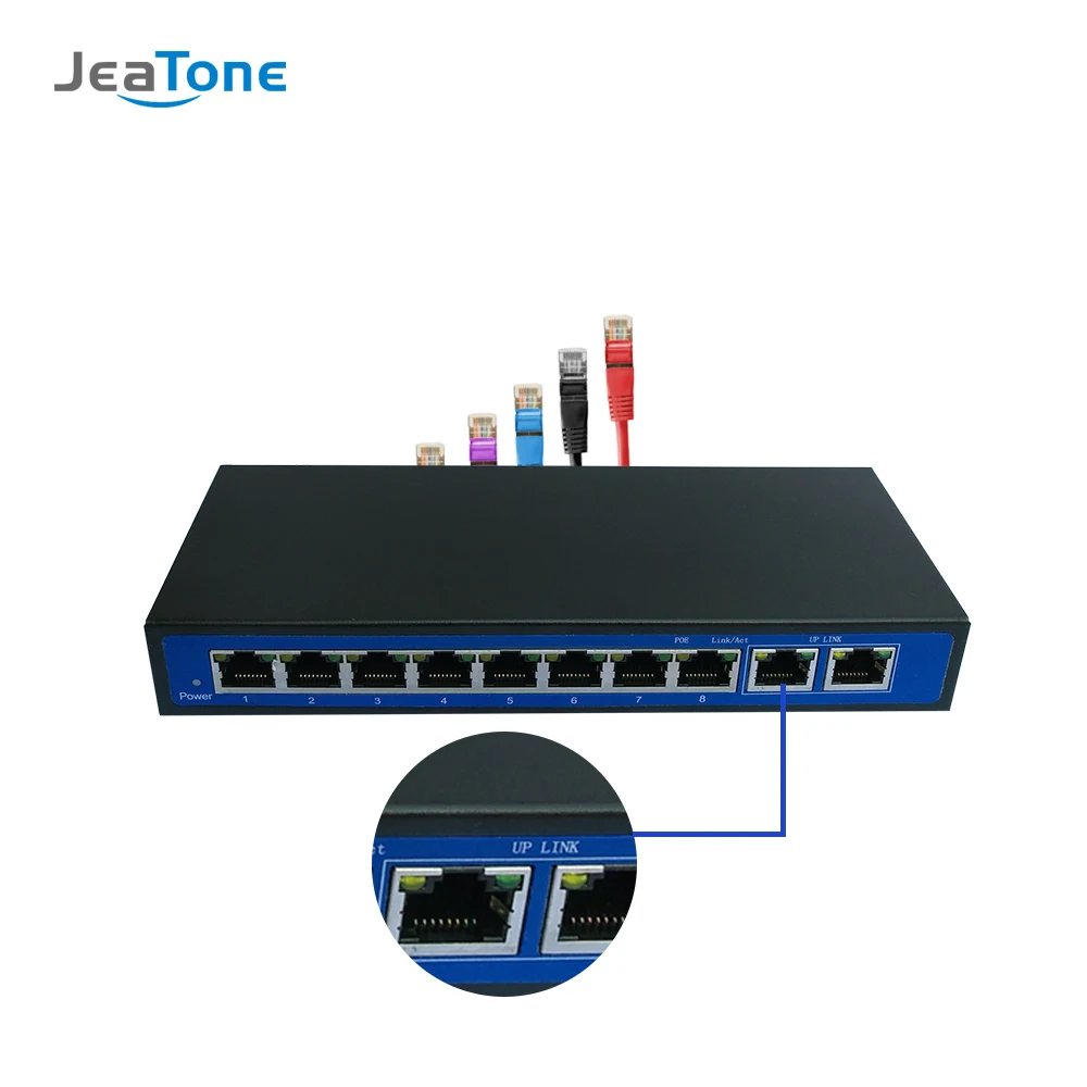 JeaTone POE переключатель для IP видео домофон Бесплатная доставка|Коробки передач и