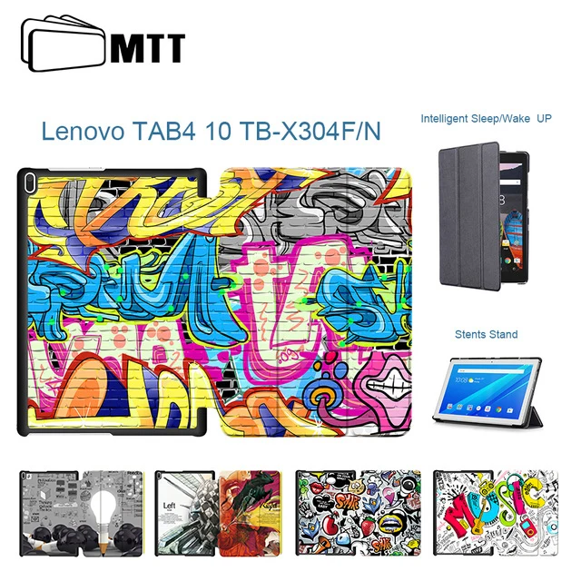 MTT из искусственной кожи чехол для lenovo TAB4 10 TB-X304L TB-X304F TB-X304N 10,1 дюймов Smart Cover для lenovo Tab 4 10 Funda Tablet Shell