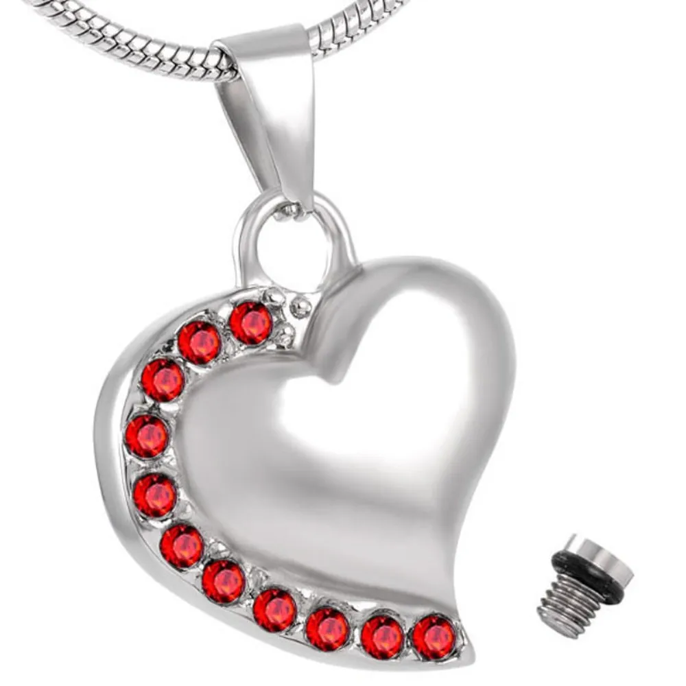 K8018 Always in My Heart Crystal Cremation Jewelry for Ashes Pendant Locket Keepsake Memorial Urn Necklaces | Украшения и