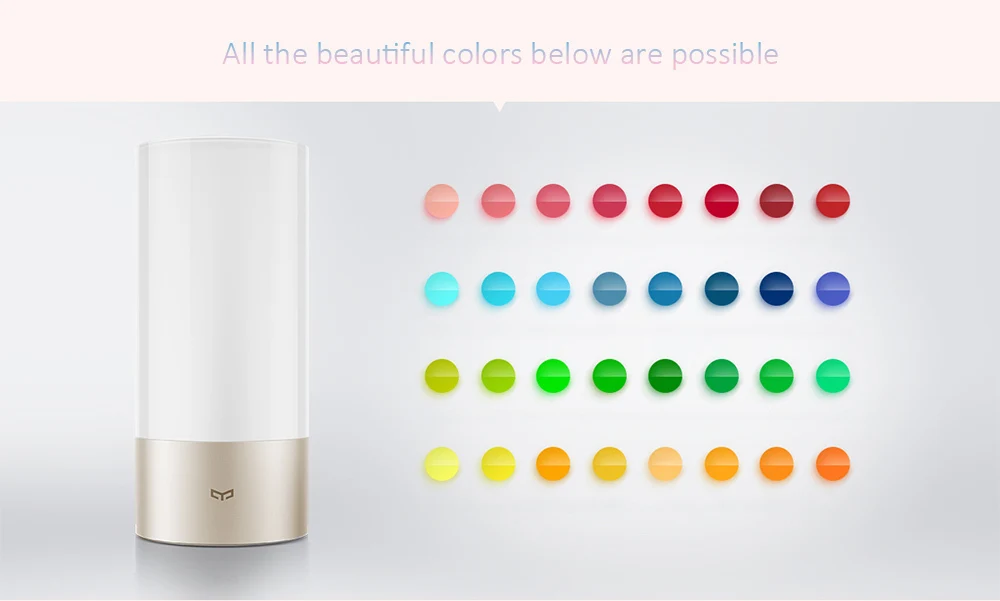 Прикроватная лампа Xiaomi Mijia, Ночной светильник, подключение по Bluetooth, Wi-Fi(обновленная версия), дистанционное сенсорное управление, умное управление приложением