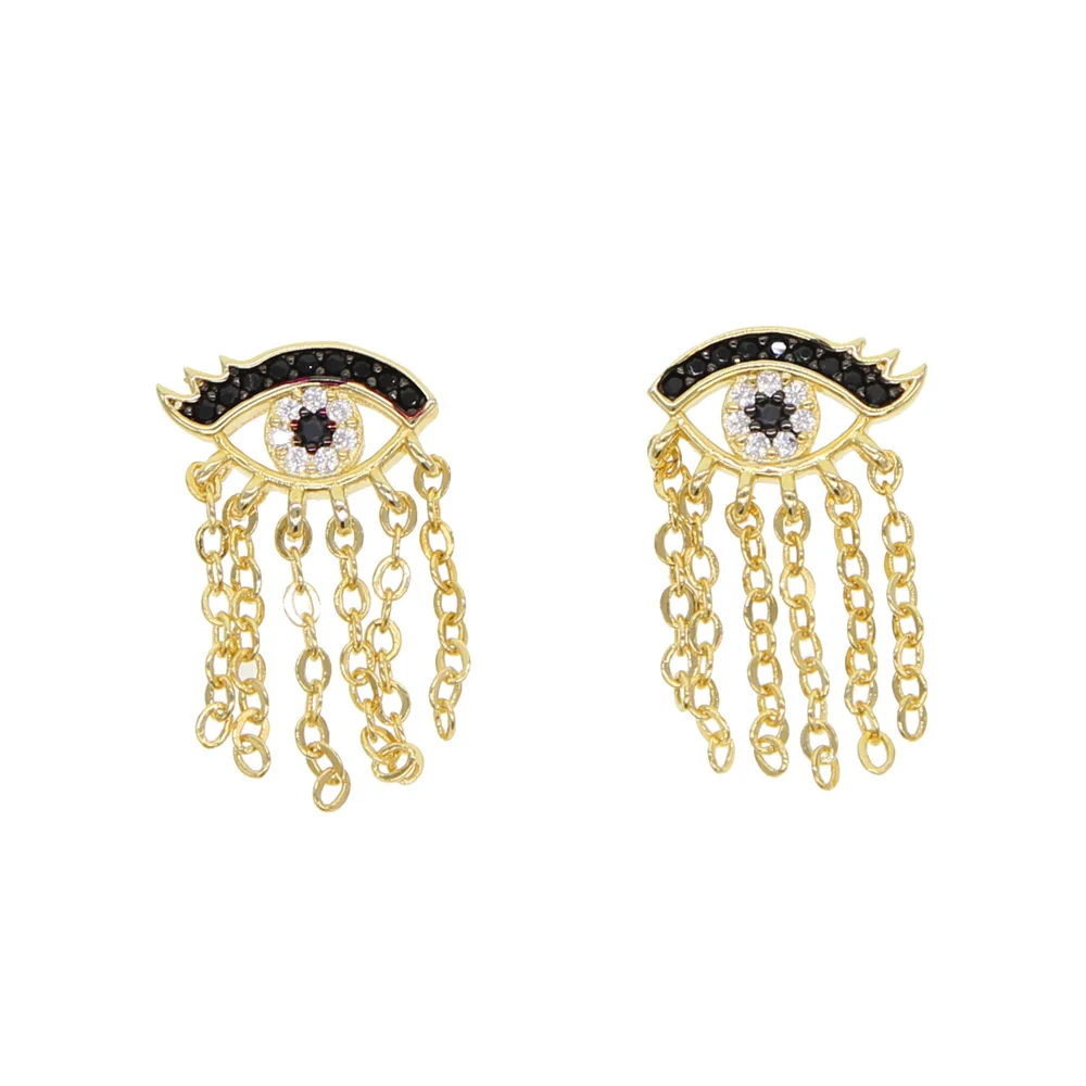 Черные и синие милые серьги сглаза для молодых девушек фабричная акция модные