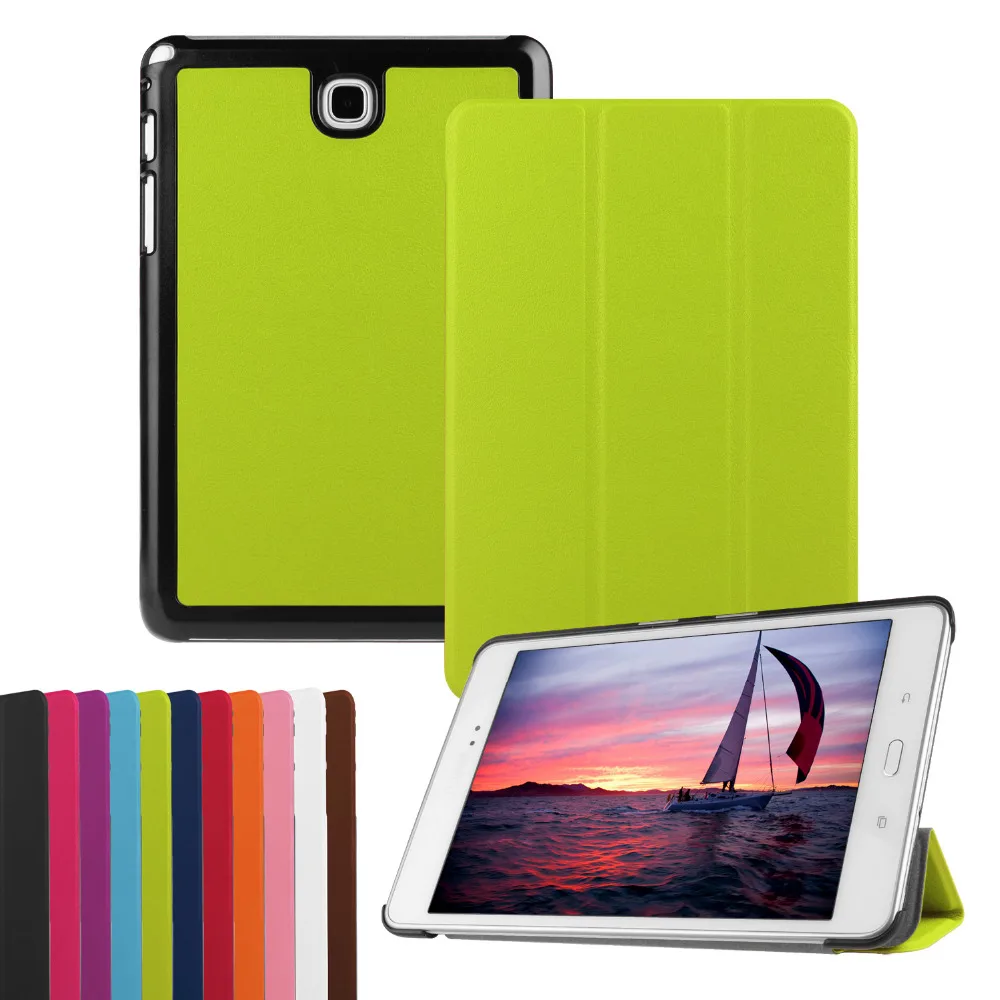 Кожаный магнитный чехол книжка для Samsung Galaxy Tab A 8 0 T350 T351 T355 T355C SM P355 P350 + пленка