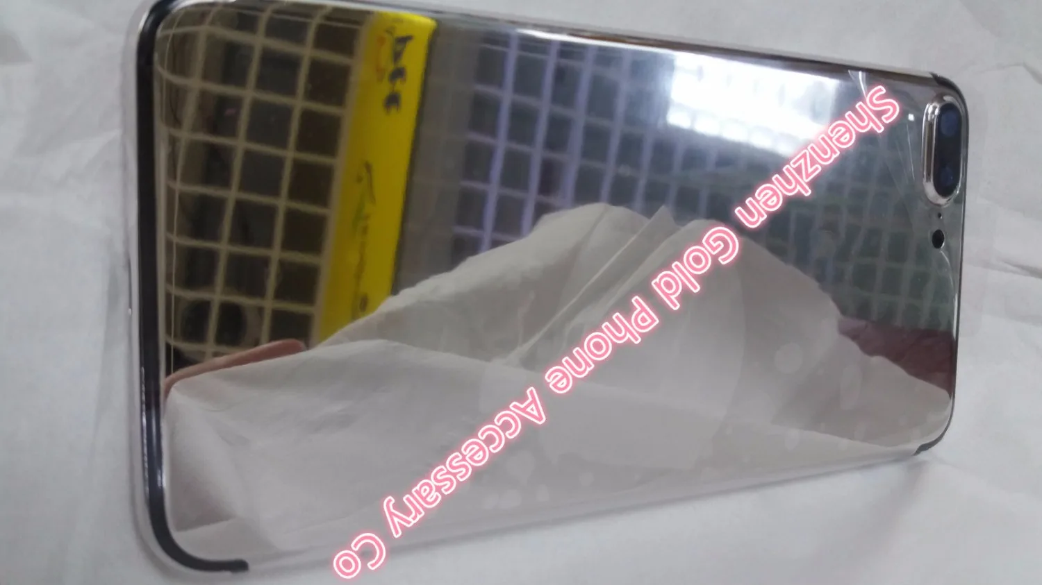 Роскошный 24ct Платиновый позолоченный средняя пластина рамка для телефона 7 plus