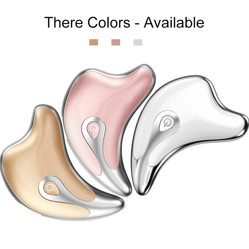 Electirc Scrape терапия вибратор Guasha Массажер для лица Подтягивающая и затягивающая