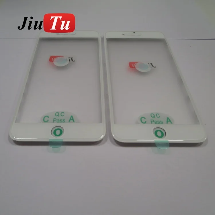 Оригинальное внешнее стекло со средней рамкой + OCA Flim для iPhone 7 8P 7P 8GCracked LCD Repair Fix JiuTu