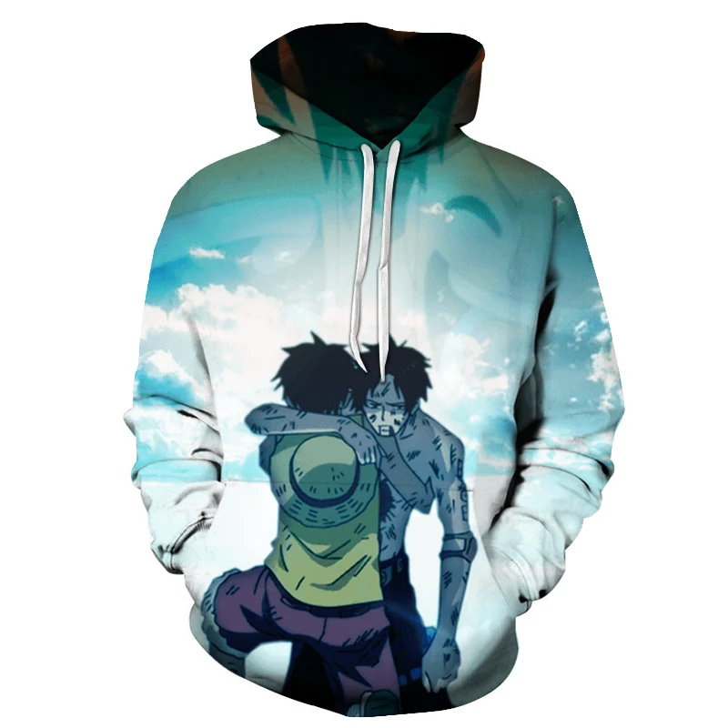 Ace one piece Луффи дизайн Harajuku толстовки Meme мужские хипстерские Детские косплей для