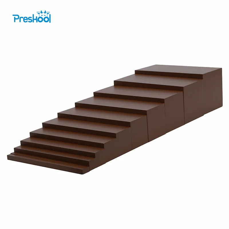 

Montessori Brown Stairs Baby Toy Early Childhood Education Preschool Kids Brinquedos Juguetes