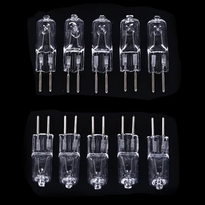 Галогенные лампы G5.3 220 в 35 Вт 50 Вт, 5 шт., галогенные лампы, хрустасветильник па, Рабочая лампа, желсветильник, прозрачные лампы, оптовая продажа