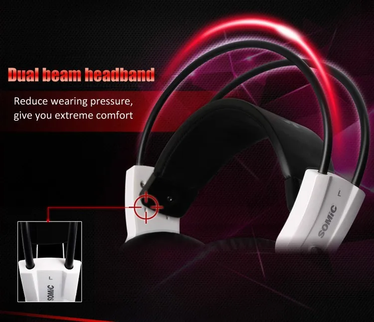 somic G941 7,1 Виртуальная объемная звуковая USB игровая гарнитура Вибрирующая светящаяся СВЕТОДИОДНАЯ головная повязка наушники с микрофоном Голосовое управление