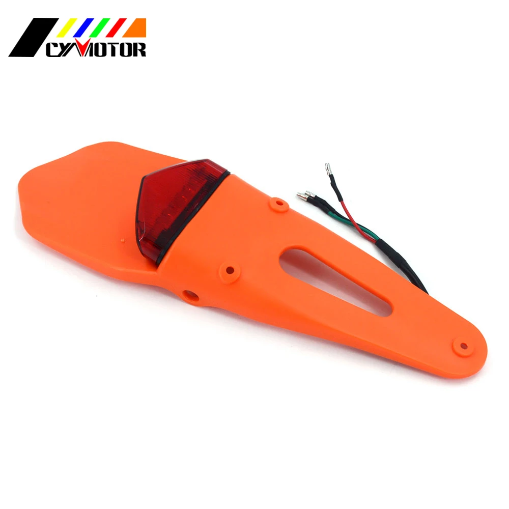 Заднее крыло мотоцикла с лампой заднего фонаря для KTM HONDA EXC SX SXS XCW XCF EXCF XCFW CRF CR 80 85 150