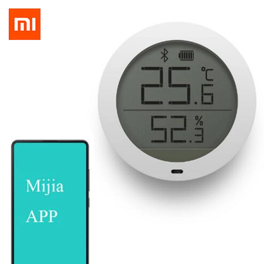 В наличии Xiaomi Mijia Bluetooth гигротермограф Высокочувствительный ЖК экран гигрометр