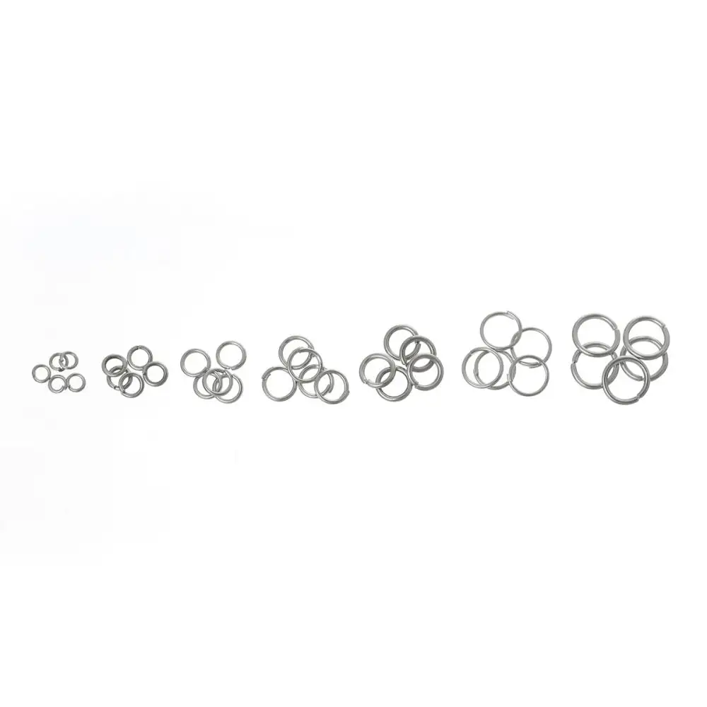 

DoreenBeads 1 коробка смешанные открытые кольца 3 мм-8 мм (1500 шт Ассорти) (B08914), yiwu