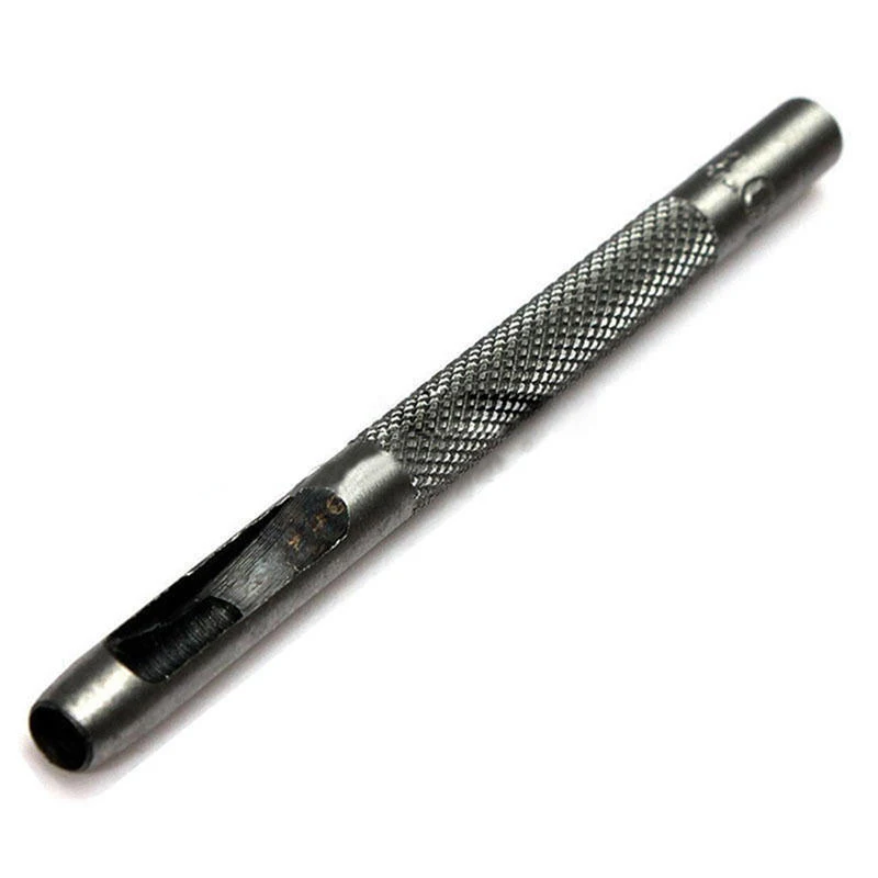 4mm 5 размеров, инструменты для выбора кожи, кожевенный перфоратор, набор для рукоделия, полый перфоратор, ремень, 3,0 мм-7 мм, для одежды, холст - Цвет: 4mm