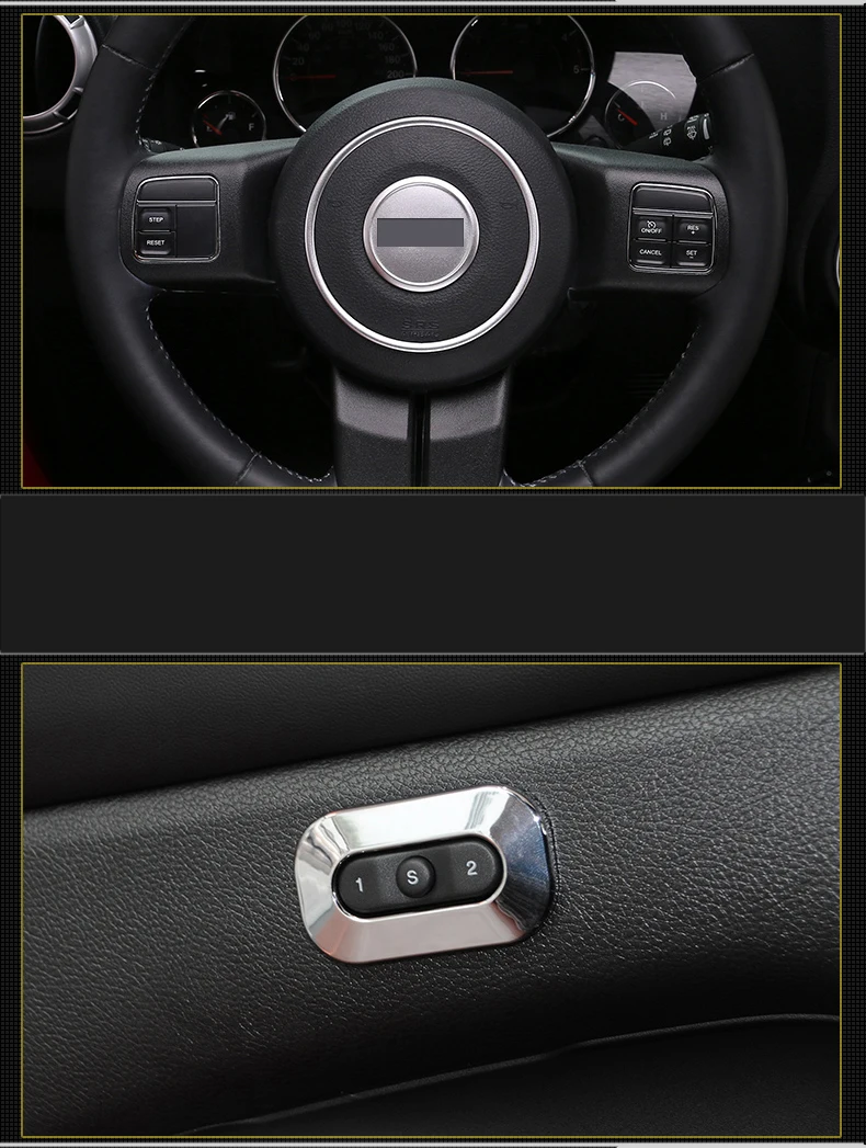 Lsrtw2017 Abs Car Interior Central Control Decorations for Jeep Grand Cherokee 2011 2012 2013
