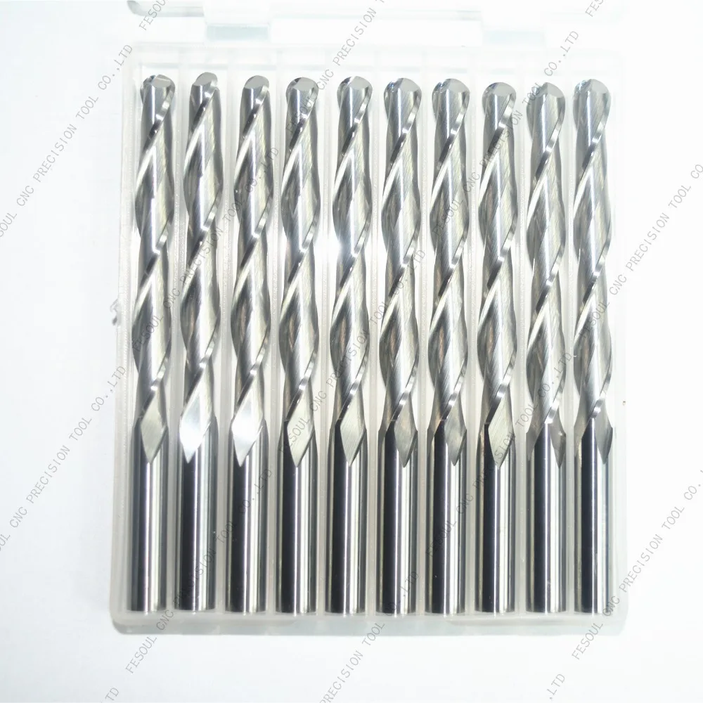 Твердосплавная Концевая фреза с ЧПУ для деревообработки 2 зубьями рельефный