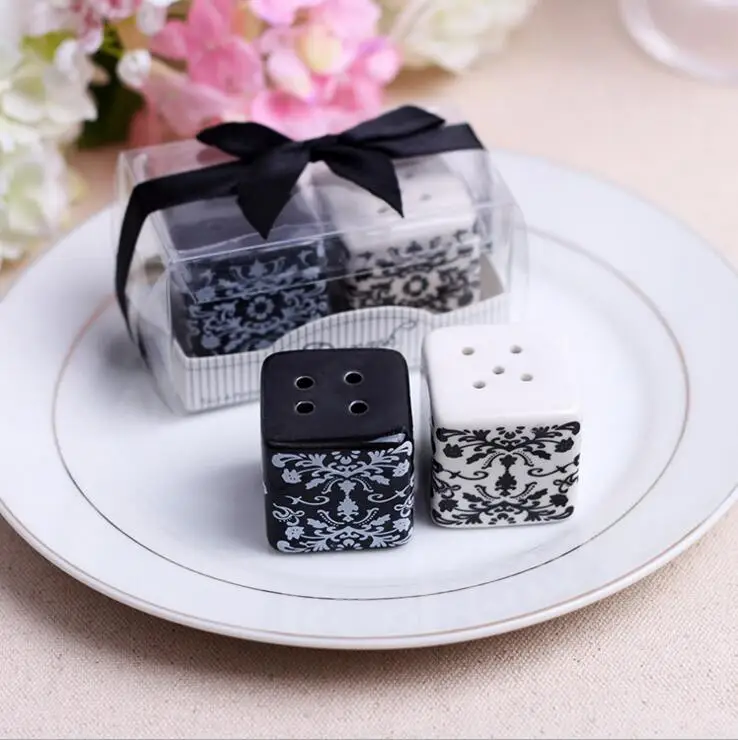 Новое поступление черно белые Цвет шейкер для соли и перца благосклонности