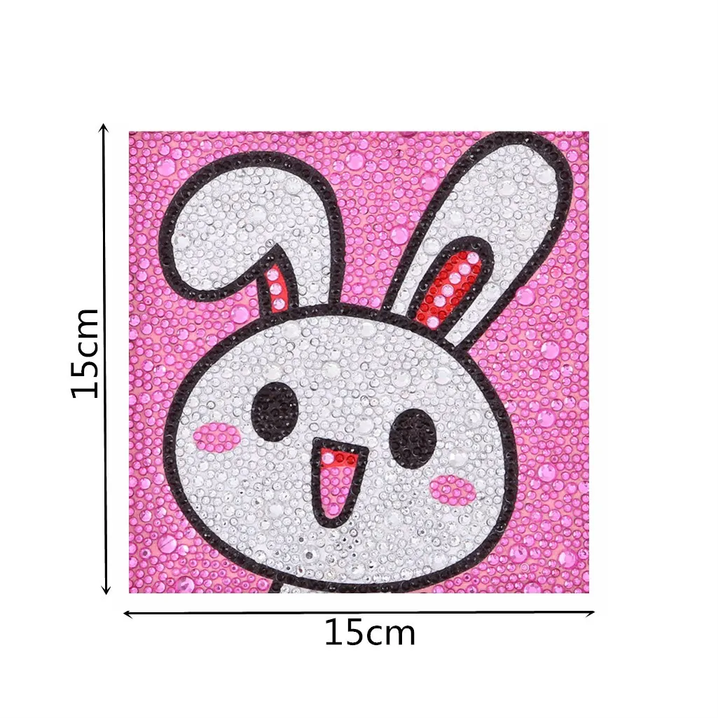 5D DIY Diamond Painting Cross Stitch Embroidery White Rabbit Mosaic Animal Home Decor Christmas Gifts For Kids | Дом и сад