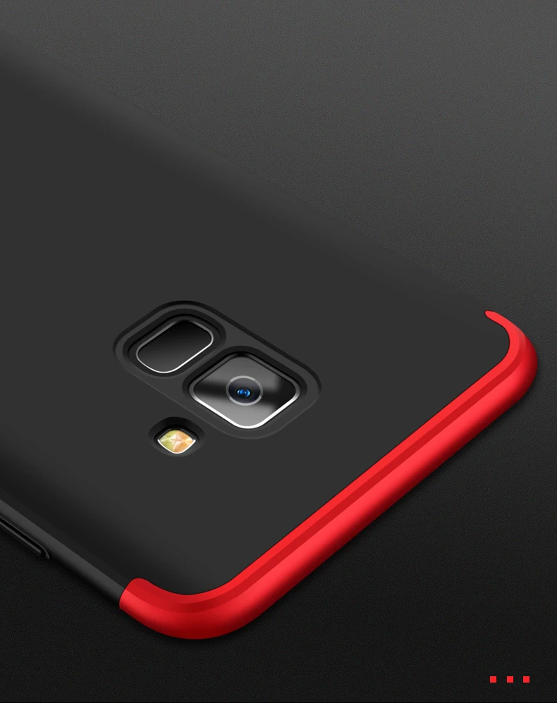 3 в 1 Жесткий PC Обложка для Samsung A8 2018 плюс чехол Coque 360 градусов полный Чехол samsung Galaxy
