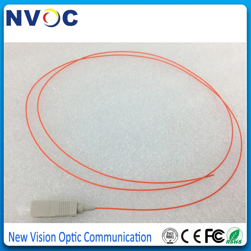 10 шт./лот SC UPC многомодовый волоконно-оптический кабель Pigtail SC/UPC 1 5 м Simplex MM 0 9 мм |