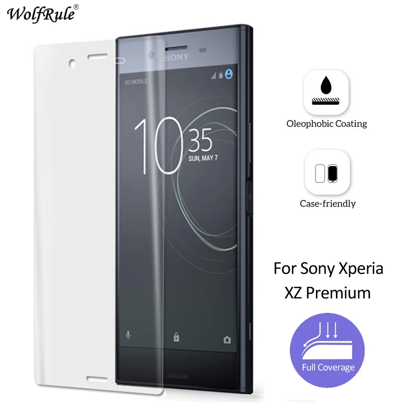 2 шт. для пленки Sony Xperia XZ Премиум Защитная пленка экрана телефона стеклянная