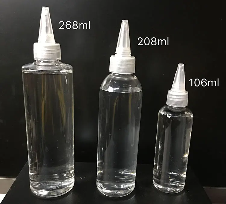 

10pcs 268ml transparent plastic tip mouth bottle squeezer water dispenser water bottle cosmetic travel packaging small empty