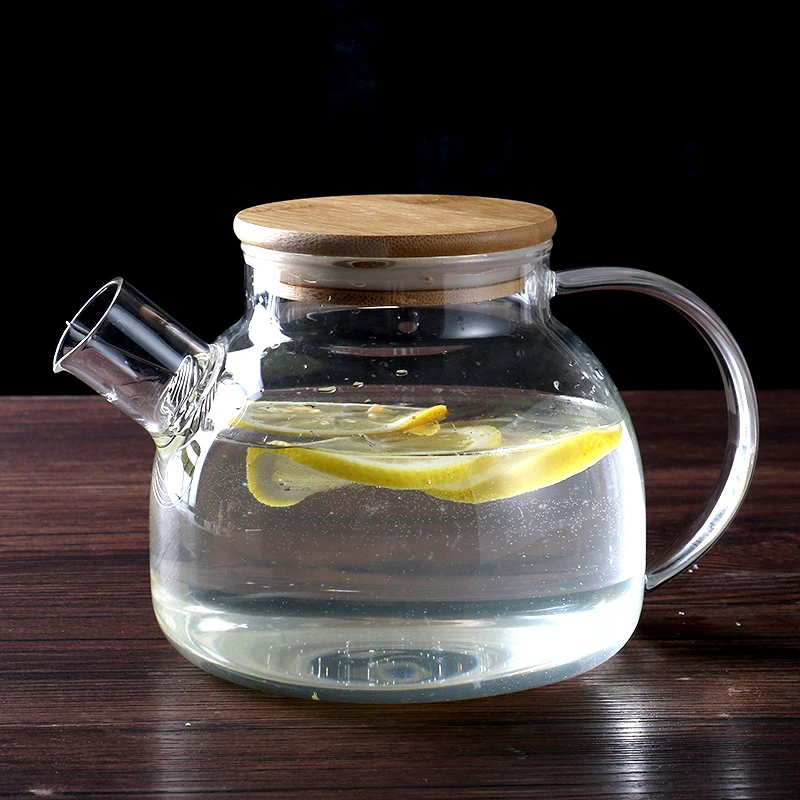 Чайник из боросиликатного стекла 34 унции съемное сито плиты 1000 мл | Дом и сад