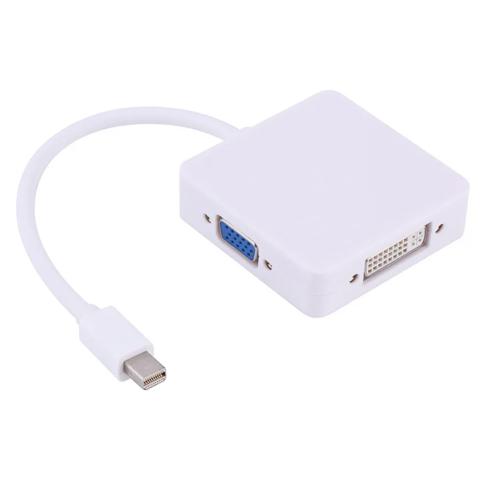 3 в 1 Mini displayport DP Thunderbolt to DVI VGA HDMI конвертер Кабель адаптер для iMac Mac Pro Air Book TO Monitor TV| |