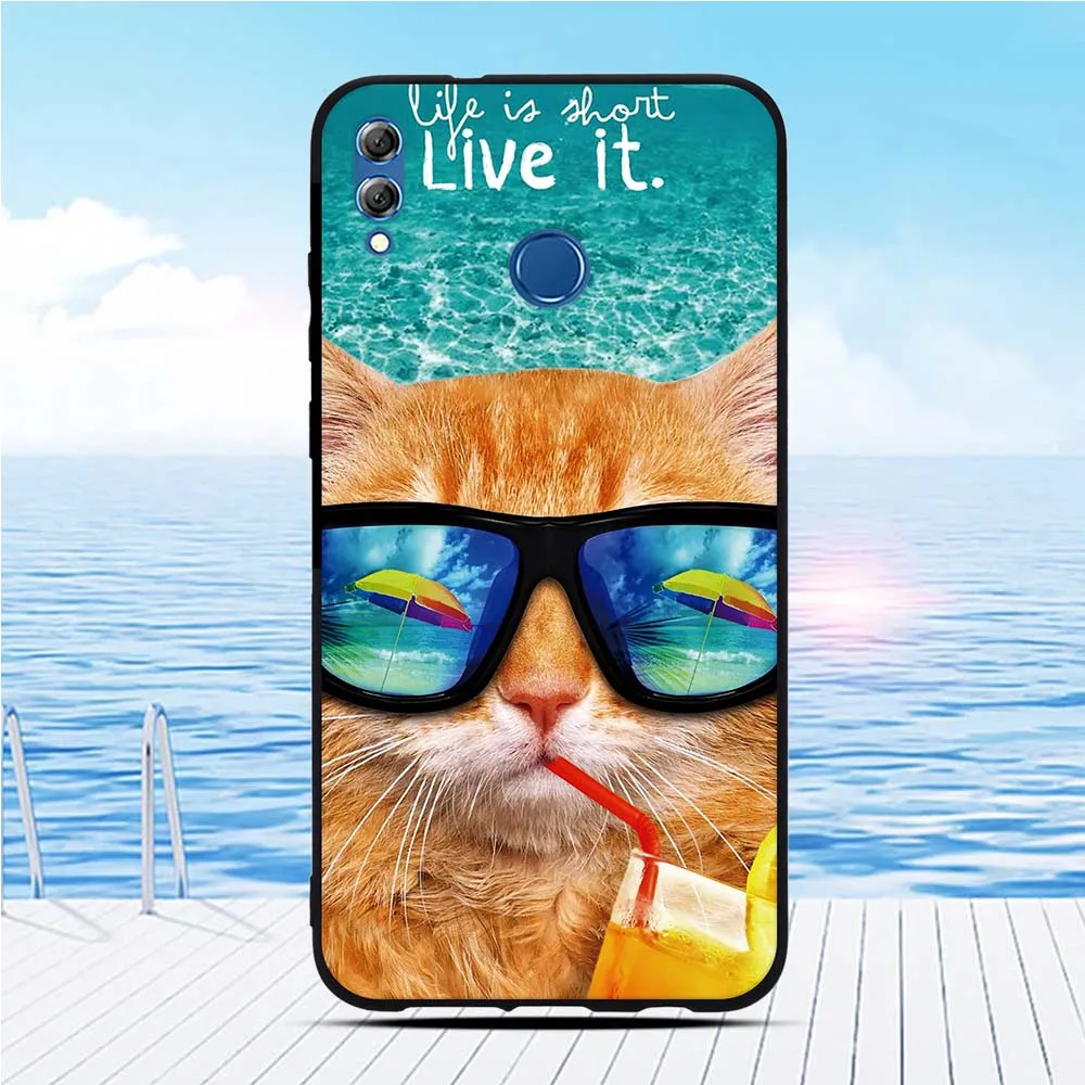 Чехол с 3d-рисунком для Huawei Honor 8X Max Тонкий силиконовый чехол чехол-бампер Enjoy |