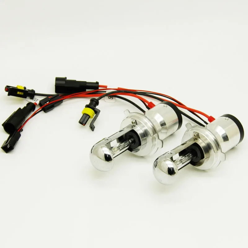 Alu bodyBixenon HID Hi/короче спереди и длиннее сзади) лампы 55 Вт H4 Bi xenon 3 сменные