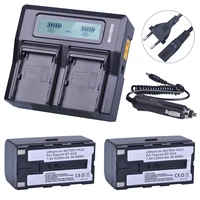 batmax 2pcs 5200mah bt 65q bt 65q replacement battery lcd rapid dual charger for topcon gts 900 and gpt 9000 total station