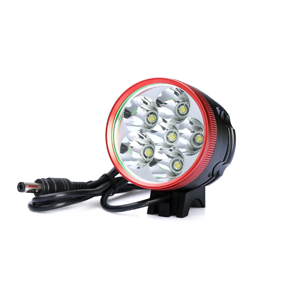9300LM 3-режимный Экстра налобного фонаря яркий езды на велосипеде 6 CREE XM-L U2 светодиодный светильник головной светильник Аксессуары для велосипеда велосипедные фары 8400 мАч Батарея